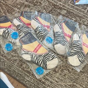 Zebra Print woman’s Socks - Black and White